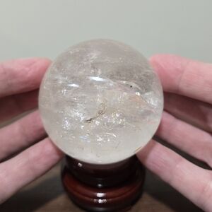 Clear Quartz Crystal Sphere #E 65 mm